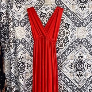 Long red prom/bridesmaid infinity dress